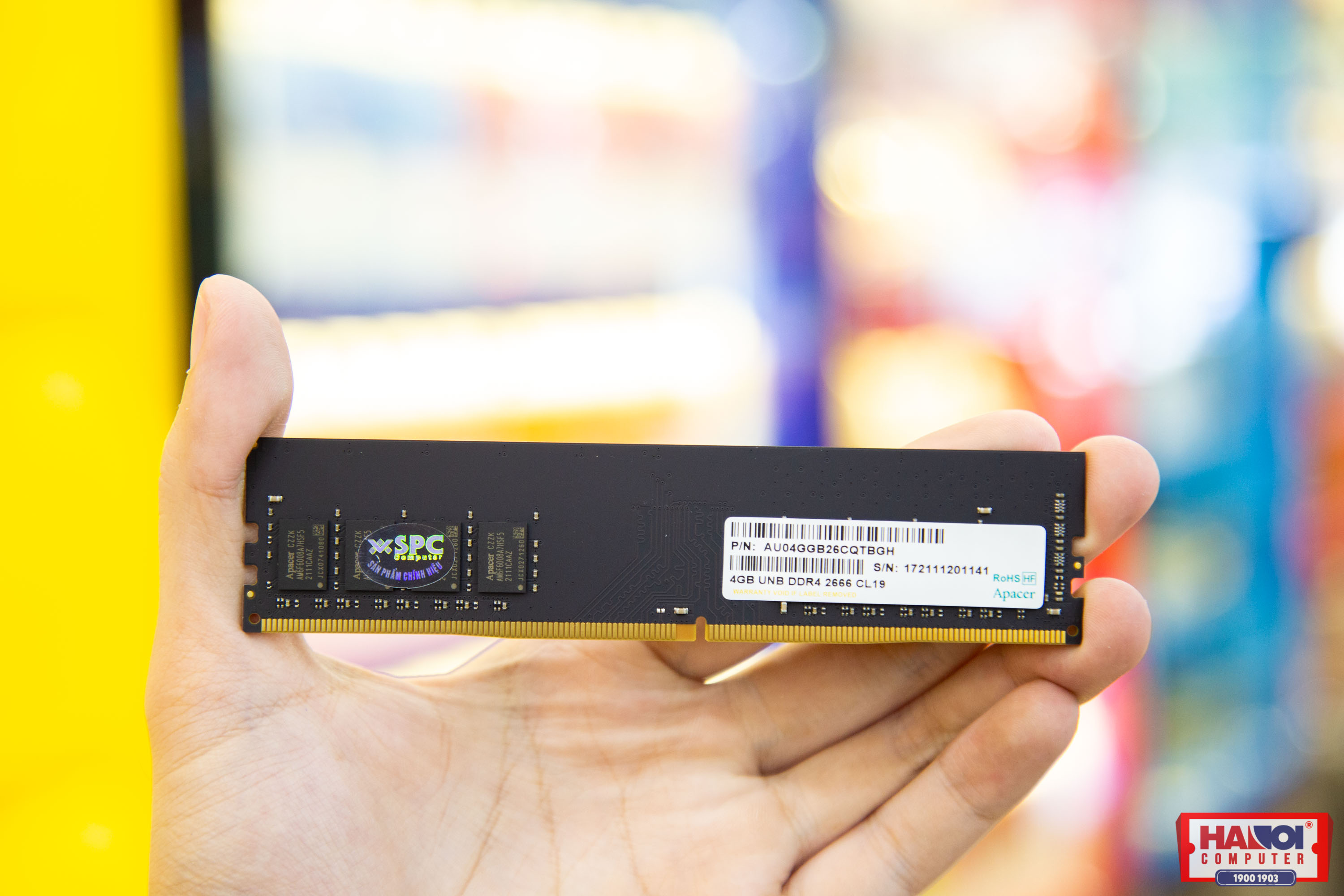 Ram Desktop Apacer (A4U04G26CRIBH05-1) 4GB (1x4GB) DDR4 2666Mhz